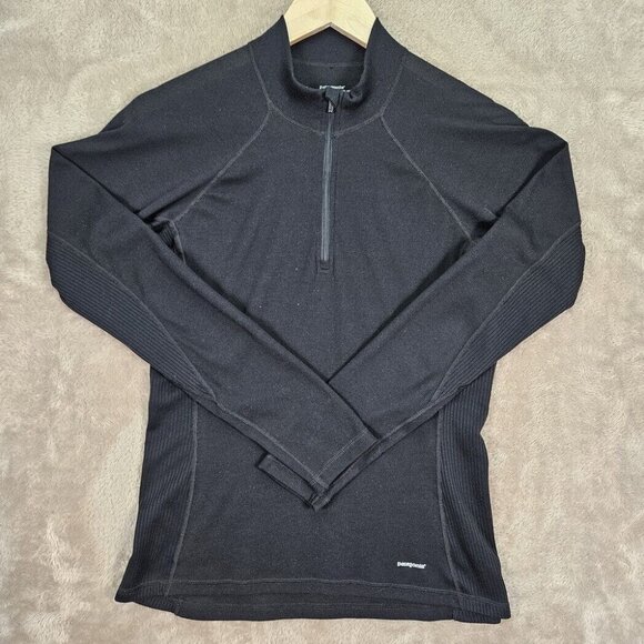 Patagonia Quarter Zip Pullover Performance Base Layer Women's Size M Lightweight - Picture 1 of 10